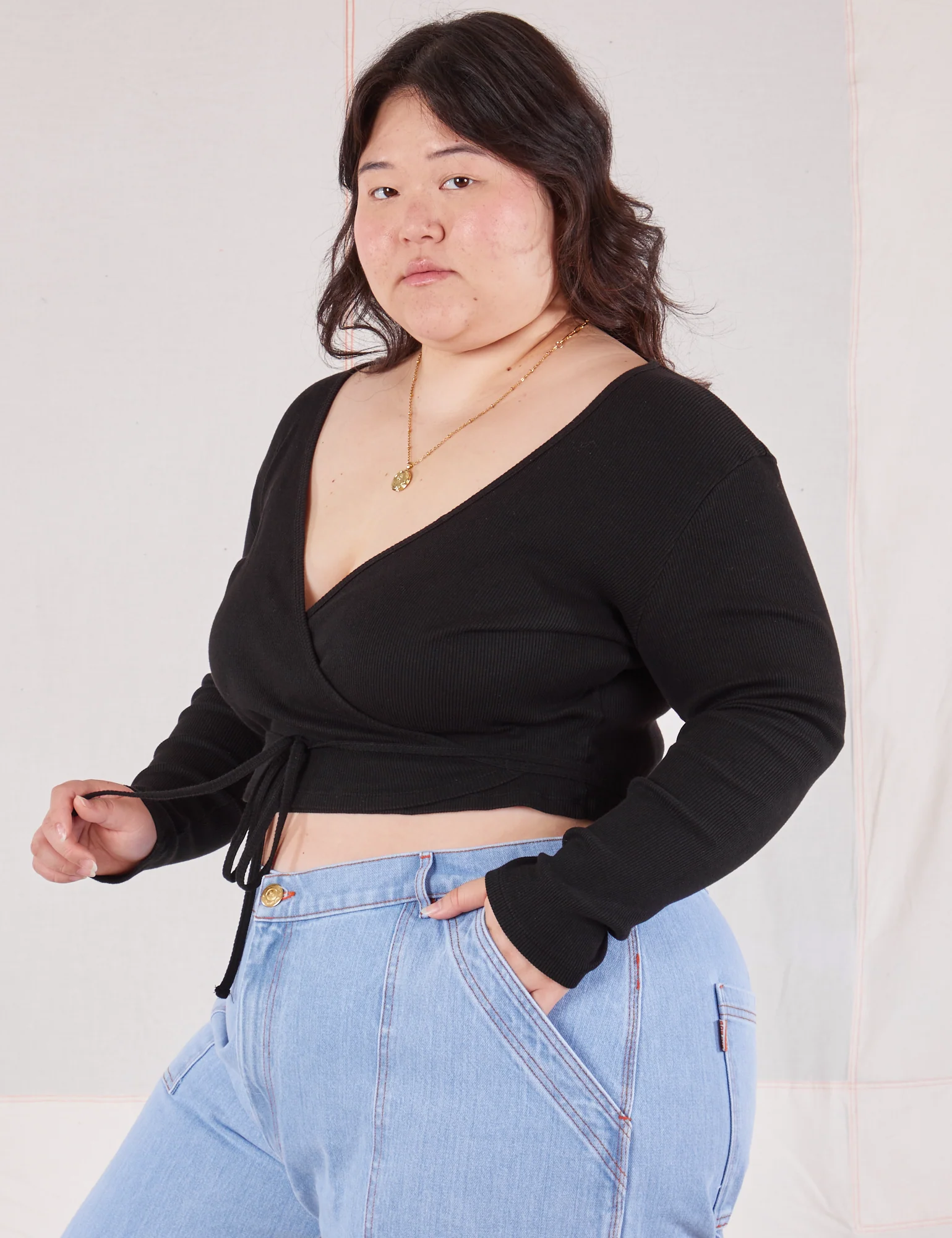 Wrap Top - Basic Black - Image 15