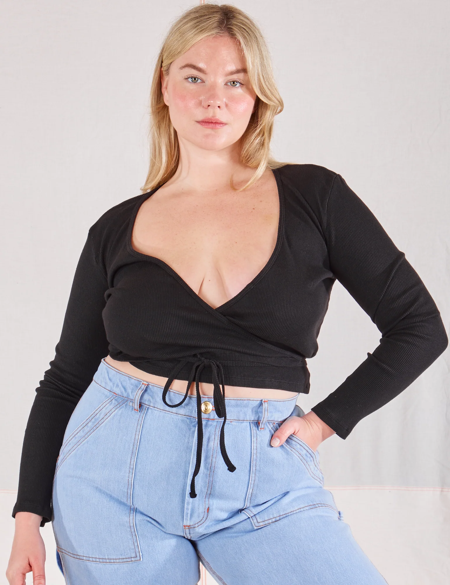 Wrap Top - Basic Black - Image 3