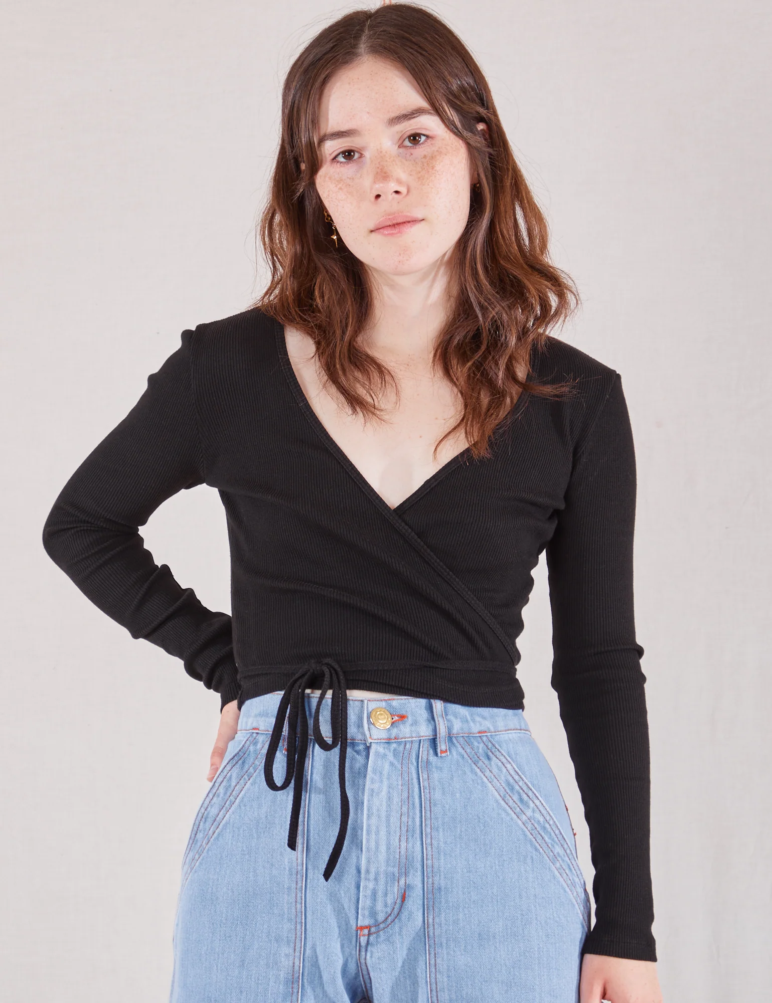 Wrap Top - Basic Black - Image 8