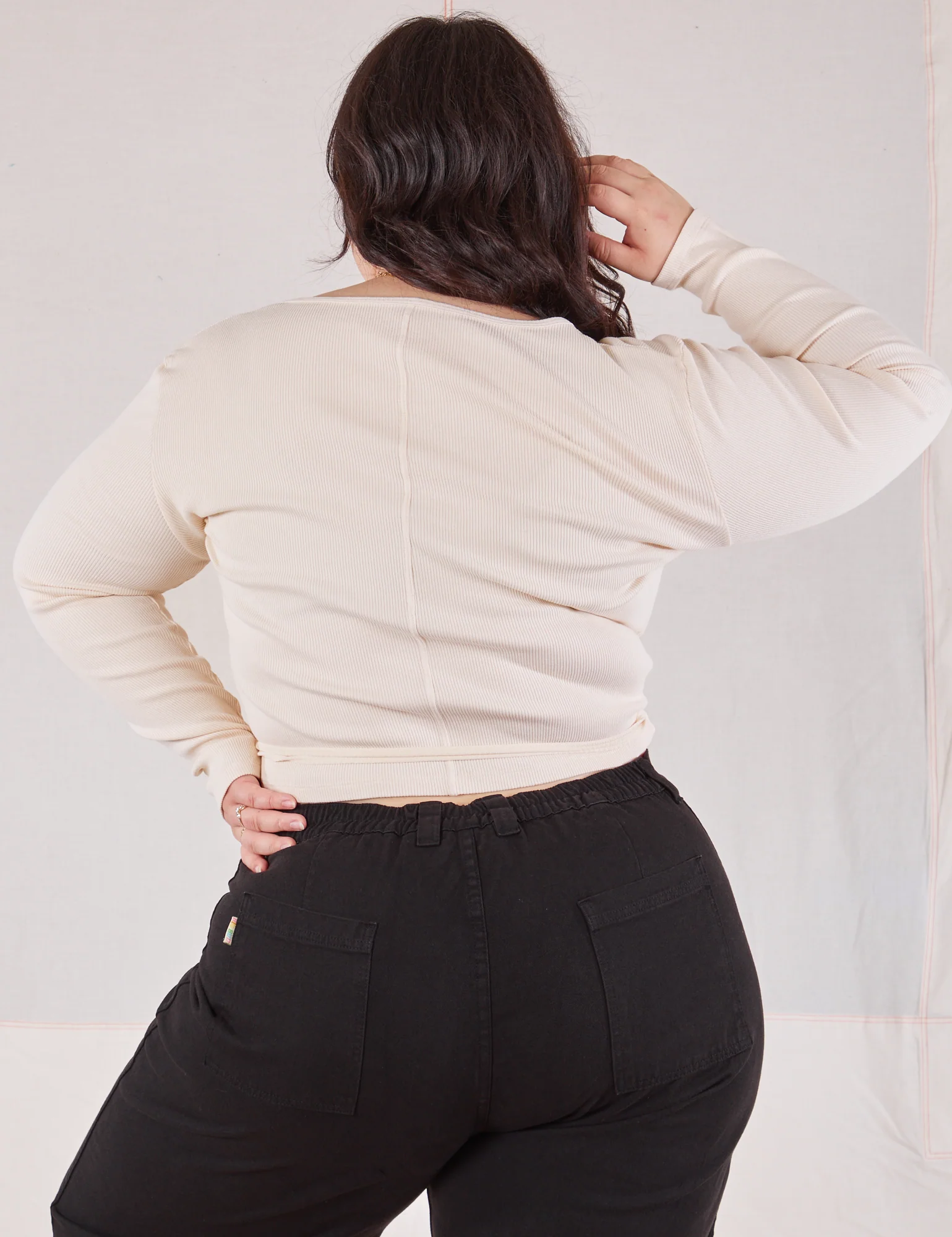 Wrap Top - Vintage Tee Off-White - Image 18