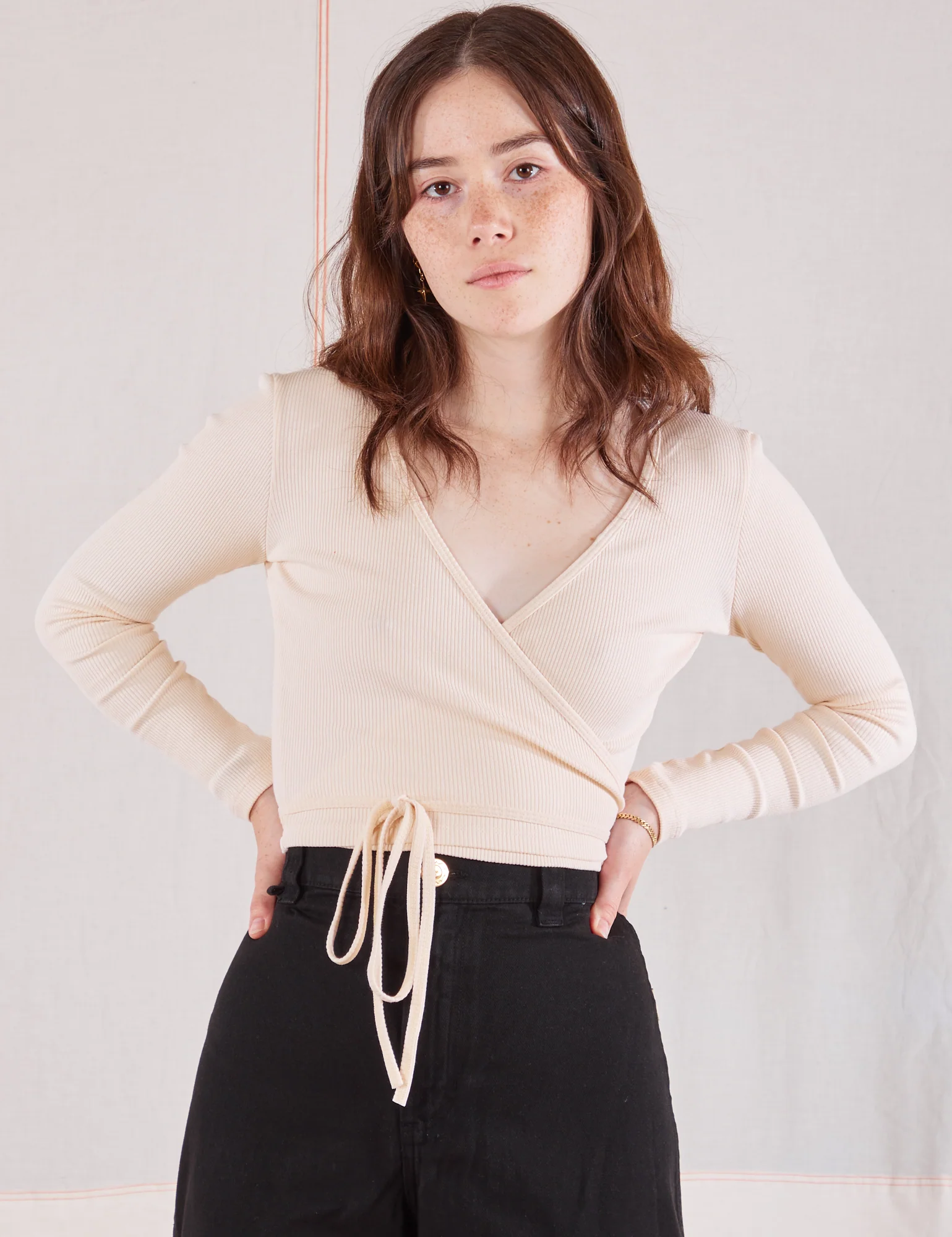 Wrap Top - Vintage Tee Off-White - Image 3