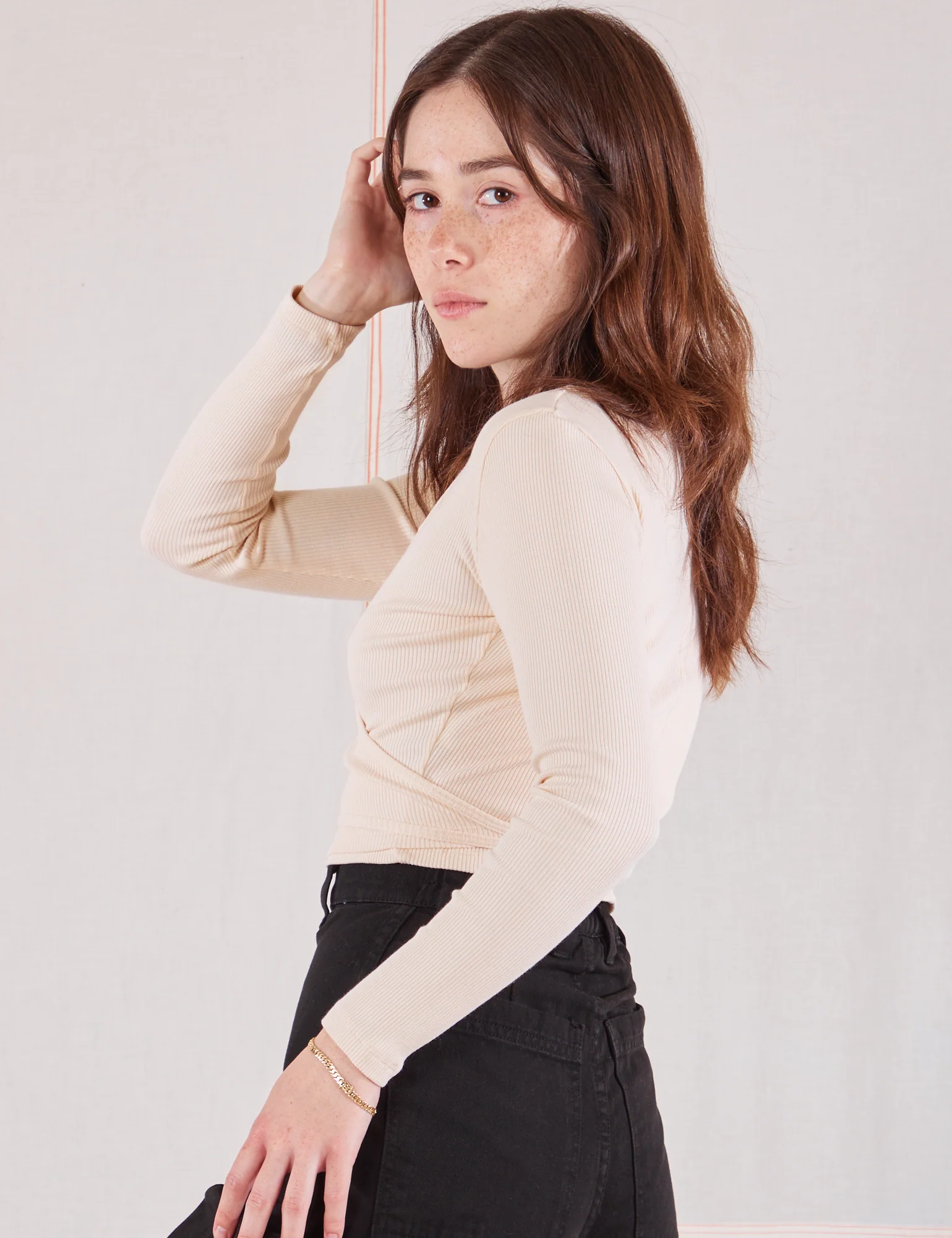 Wrap Top - Vintage Tee Off-White - Image 5